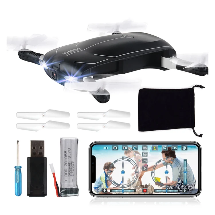 Складной карманный Дрон для селфи 2 4 ГГц 6 осевой гироскоп Wifi FPV 2.0MP камера g сенсор