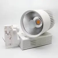 4 Wires 3 Phase 40W LED track light Dimmable Rail Ceiling Lamps spot light for Clothing Shoes shop stores Industrial lighting 2