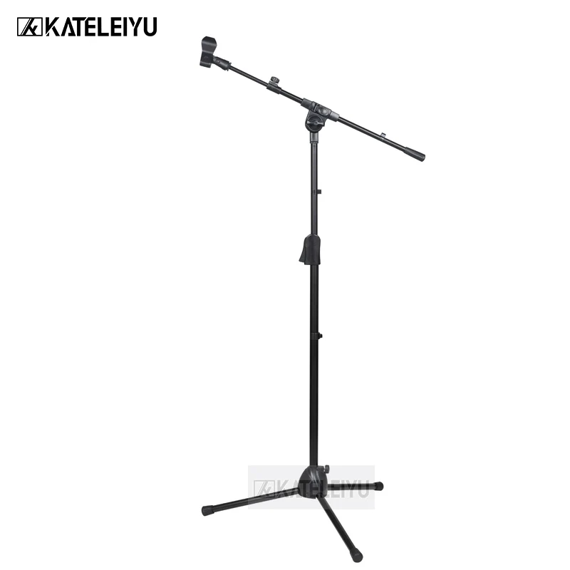 

BY-773 Professional swing boom floor stand microphone holder Flexible Stage Microphone Stand Tripod