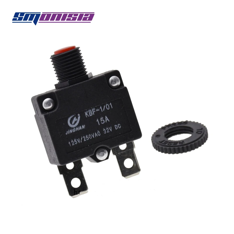 500pcs Kyb8 15a Motor Protector Overload Overcurrent Switch Reset Fuse