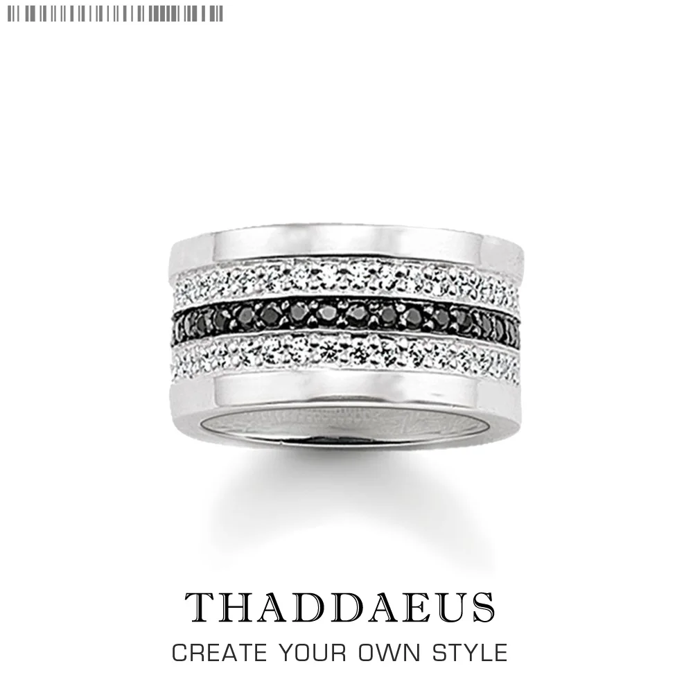 Белое CZ проложенное кольцо, Томас Стиль Glam мода хорошее украшение для девушек женщин, Ts подарок в 925 пробы серебро, Супер предложения