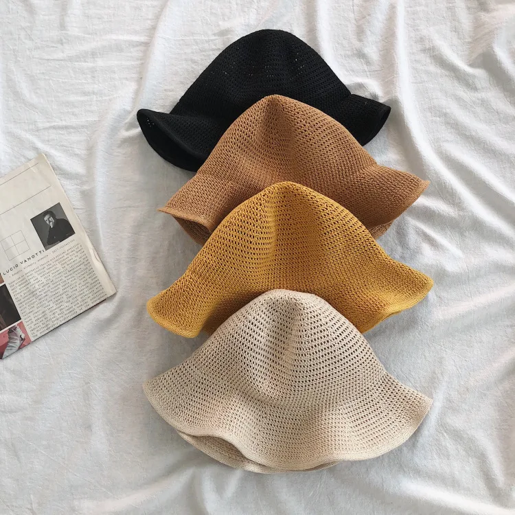 

Fisherman's hat Female Spring and Summer Korean version Japanese sunshade hat, face sunscreen hat, Big Brim sunshade hat, straw