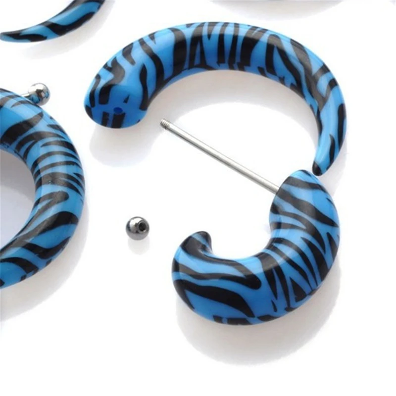 10 шт. Акриловые Поддельные жевательные растяжки спиральные расширители датчиков