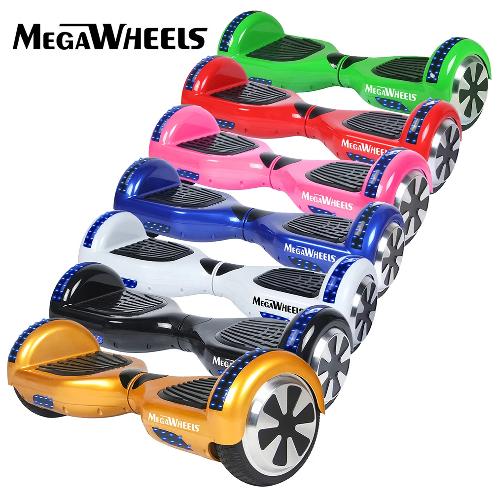 

Hoverboard Megawheels 6.5" Self Balance Electric Scooter 2 Wheels Over board Rideable Skateboard UL2272 Certificated LED Lights