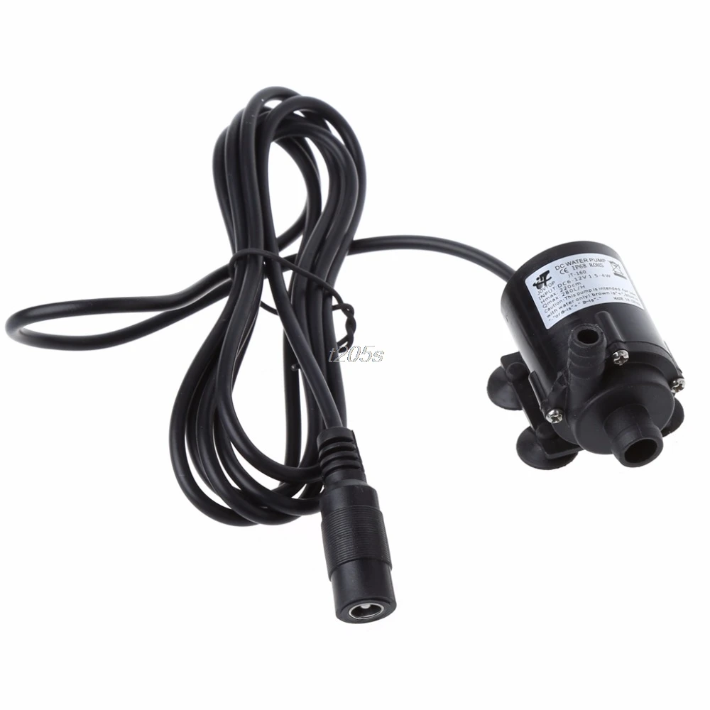 

200L/H DC 12V Solar Power Hot Circulation Water Pump Brushless Motor Aquarium Pond Submersible Pumps T12 Drop ship