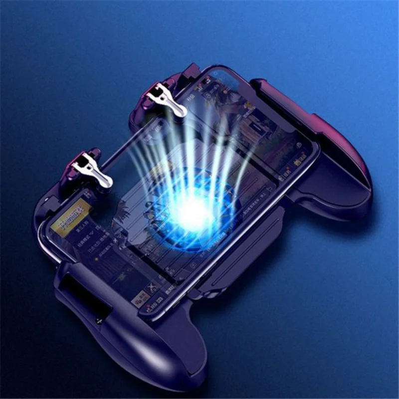 Power fan version Геймпад для мобильного телефона игровой контроллер для джойстика PUBG охлаждающий вентилятор эргономичный дизайн геймпады для SamSung iPhone Xiaomi - Цвет: Power fan version