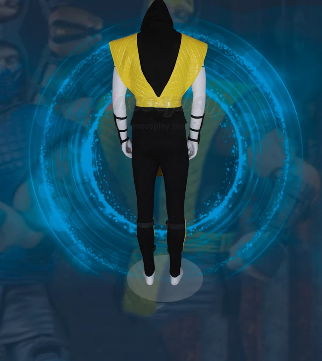 Косплей "сделай сам" игра "Mortal Kombat X Scorpion" косплей костюм костюмы на Хэллоуин боевой костюм "Скорпион" костюм на Хэллоуин на заказ