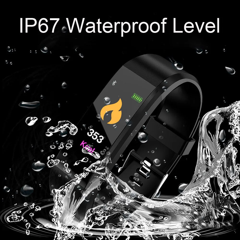 

New Smart Bracelet Fitness Tracker Bluetooth Tracker Sleep Watch Sports Bracelet For Ios Mobile Phone Android