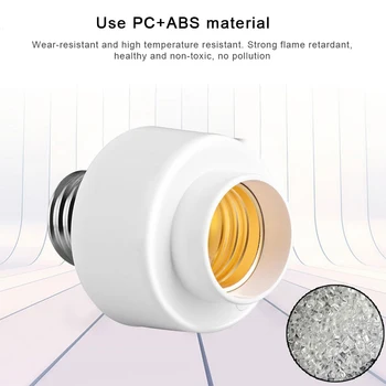 

Wifi LED Wireless Smart Light Bulb Socket Screw Light Lamp Bulb Cap Holder Support E27 E26 Home Use wifi switch google home