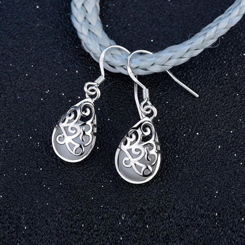vintage hollow out drop earrings jewelry  (1)