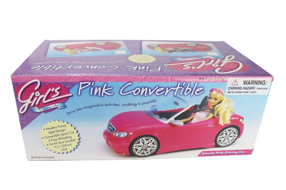 1/6 кукла автомобиль 2 места розовый трансформер для куклы Барби аксессуары классическая игрушка подарок для девочек Дети не на батарейках