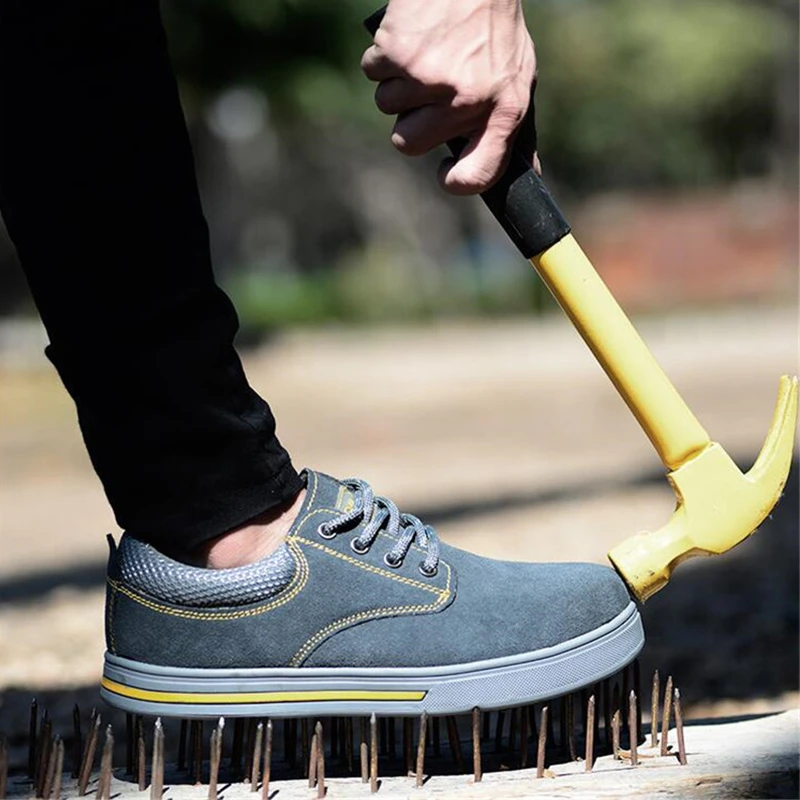 steel toe cap baseball boots