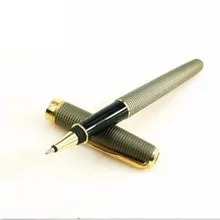 Ручка-роллер для офиса и школы, чернильная ручка с коробкой, Подарочная черная красная серая Металлическая Ручка-роллер