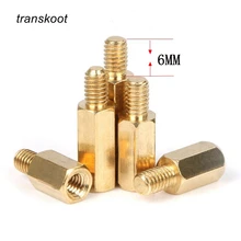 20Pcs M2.5/M3/M4 Kupfer Messing Säulen Standoff Schaltung Spacer PCB Board Mutter Schrauben Hex Runde Einzigen zylinder Kopf/Hexagon säule