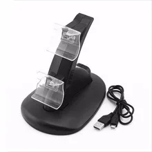 LED Light Dual Micro USB Charging Holder Dock Station Charger Stand Power Cable for Microsoft Xbox