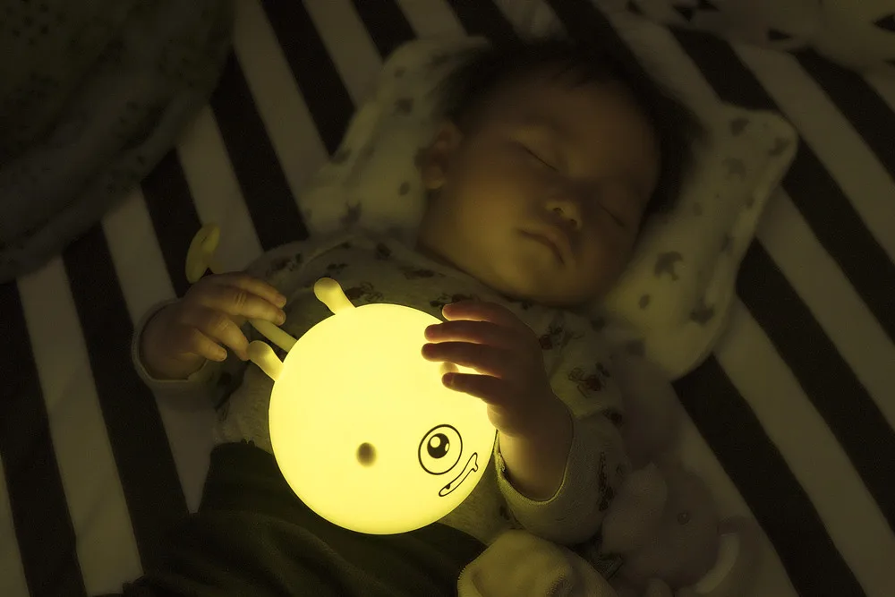 SuperNight Cute Cartoon Demon Ambient LED Night Light Silicone Rechargeable Touch Sensor Bedroom Tablet Lamp for Kids Girl Gift (9)