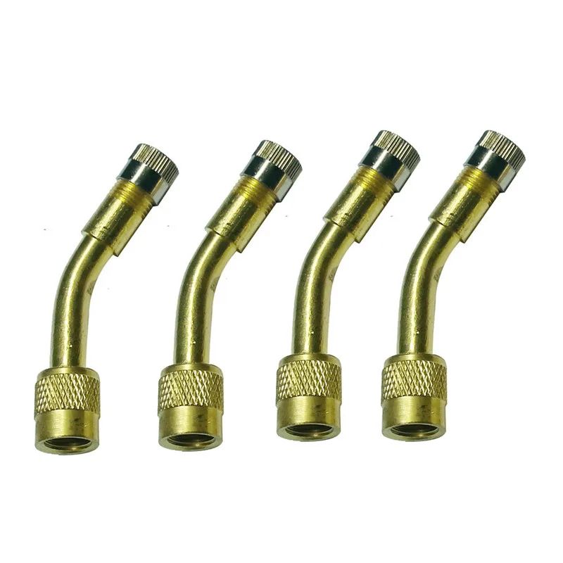 

CARPRIE 1PC Car Motorcycle Tire Valve Stems Caps Brass Air Tyre Valve Extension Car Truck 135 Degree Gold dropship mar14