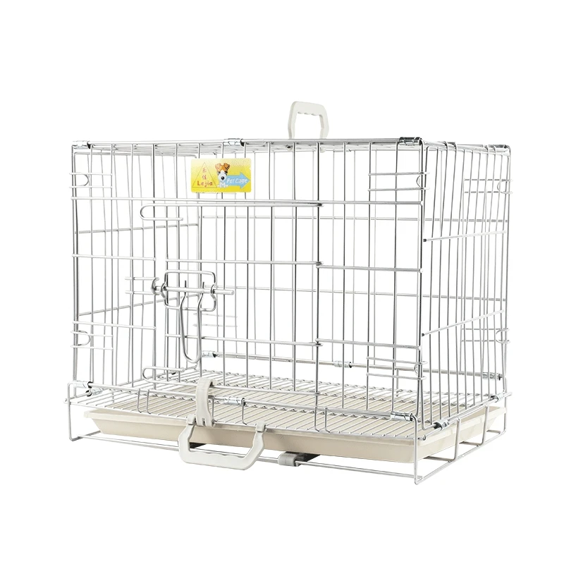 

Dog Cage Small Dog Medium Dog Large Dog Rabbit Cage Teddy Golden Hair Pet Chrome Stainless Steel Folding Cage