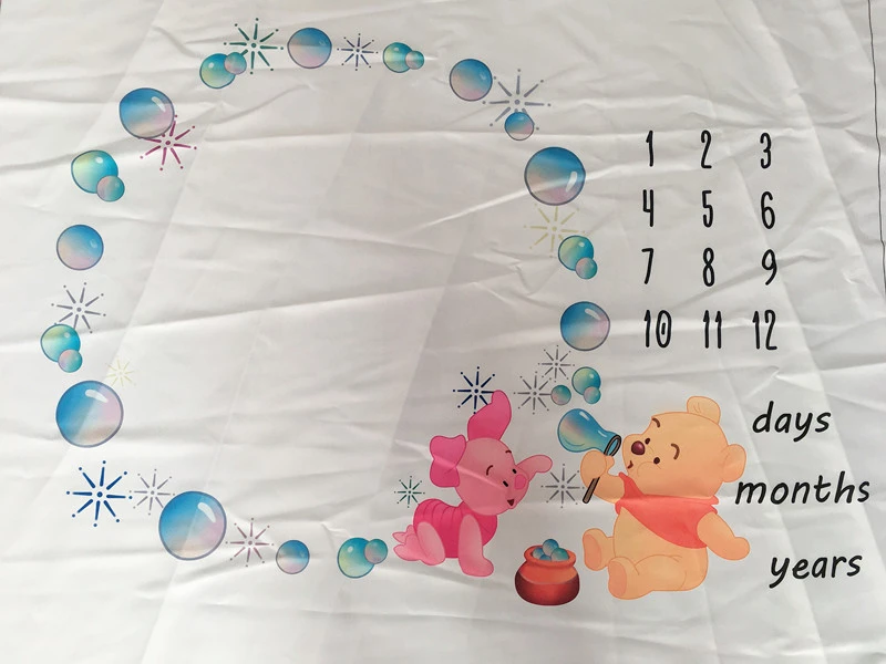 Cute Multi-Function Baby Play Mats Infant Portray Blanket Bed Room Wall Decor  Background Blankets Baby Milestone Photo Props