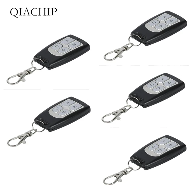 

433mhz 4CH Universal Wireless RF Relay Transmitter Button Remote Control Switch For Smart Home Gate Garage Door Opener 5pcs