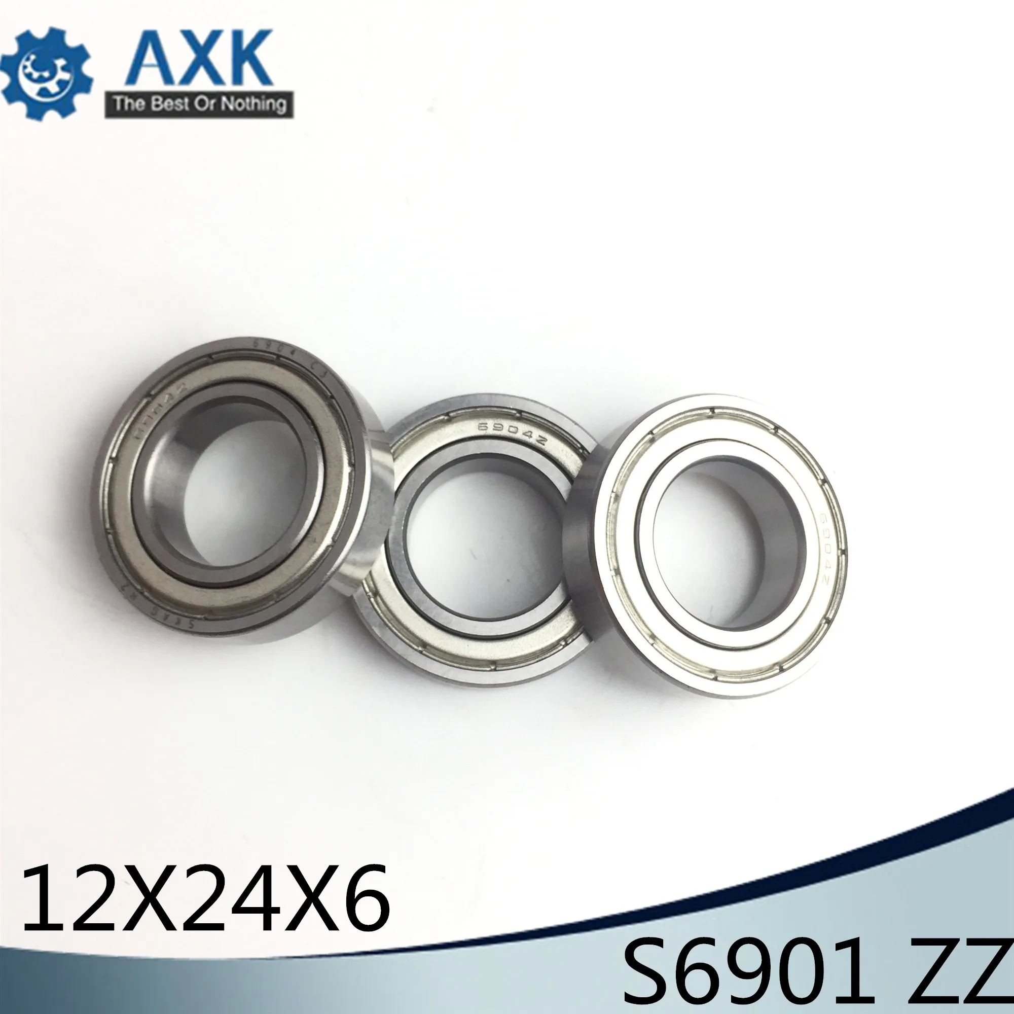 

S6901ZZ Bearing 12*24*6 mm ( 10PCS ) ABEC-1 S6901 Z ZZ S 6901 440C Stainless Steel S6901Z Ball Bearings