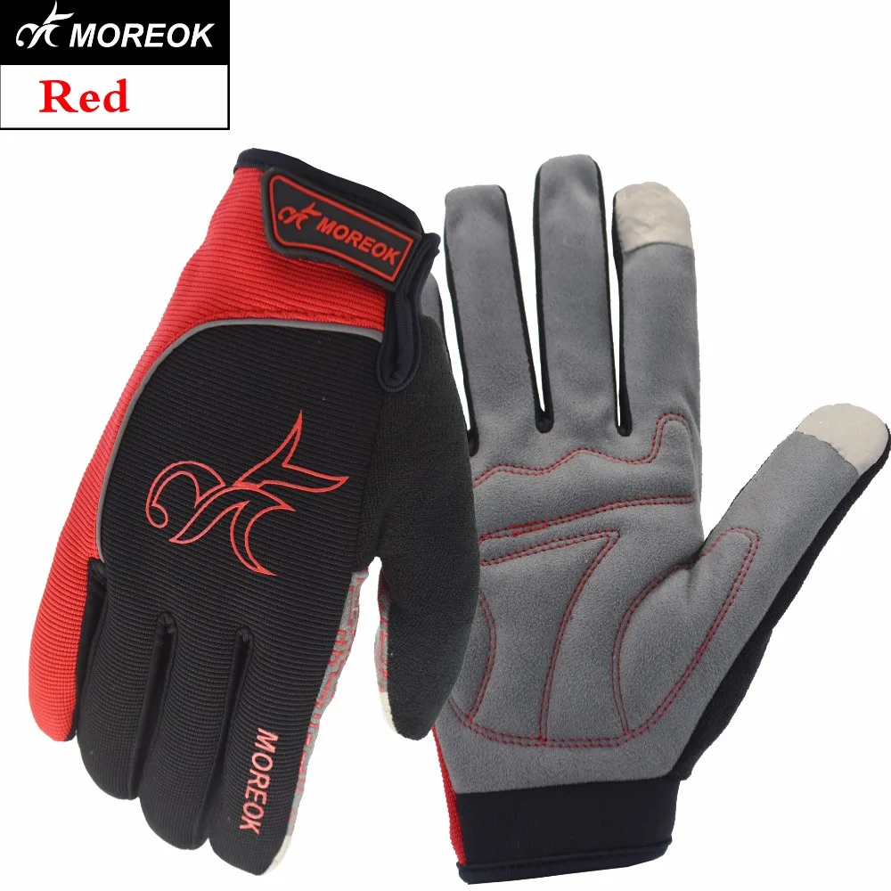 

MOREOK Motorcycle Sensitive Touch Screen Winter Thermal Sports 3D Gel Padded Glove