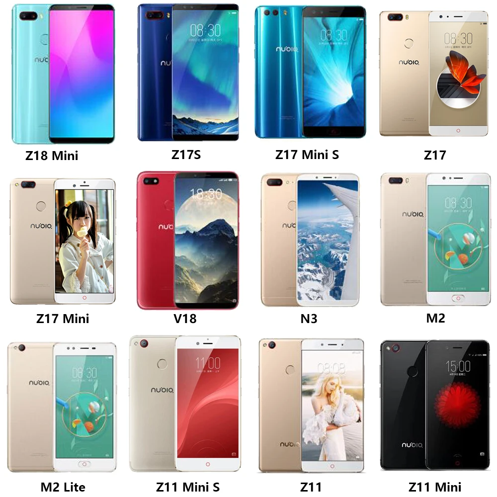 Soft Durable Flexible Silicone TPU Cover for ZTE Nubia M2 Lite V18 N3 Z17S Z11 Z17 Mini S Anti-Scratch Finger Protective Case