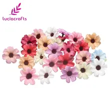 10 шт/20 шт 3,5 см Искусственный Цветок голова поддельный цветок для скрапбукинга дома Рождественская вечеринка Свадебный венок украшения DIY A1006