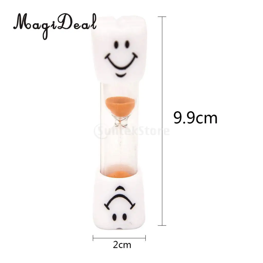 Tooth Brushing Timer Hourglass Sandglass Glass Lovely Smile Sand Egg Timers Kitchen Tool Office Decor Games Playing Novelty Gift