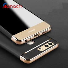 Hard Case For Huawei P9 Lite P10 360 Degree Protection Phone Bag Case For Huawei P10 Lite cases PC Luxury Gold Brand Matte Cover