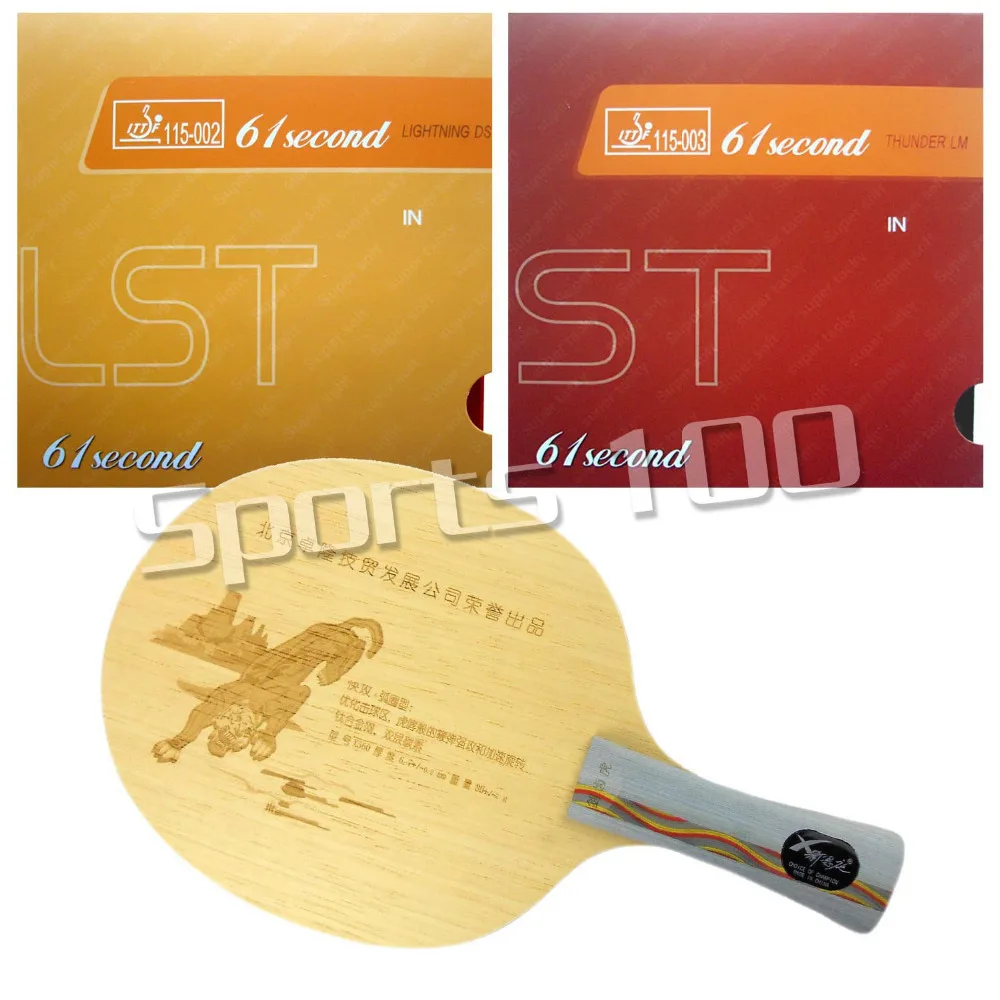 

Pro Combo Racket XNT X560 blade with 61second DS LST and LM ST rubbers Long Shakehand-FL