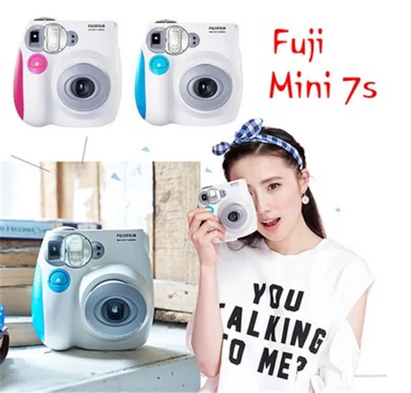 Подлинная Fujifilm Instax Mini 7 s мгновенная пленка фото камера, Рождество/День Святого Валентина/подарок на день рождения