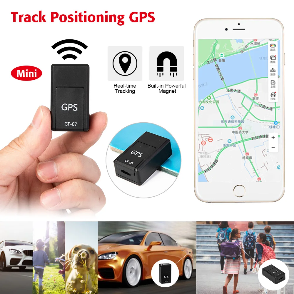 Мини GF-07 gps перманентные магнитные SOS устройства слежения для автомобиля, детей трекеры местоположения локатор системы мини gps трекеры