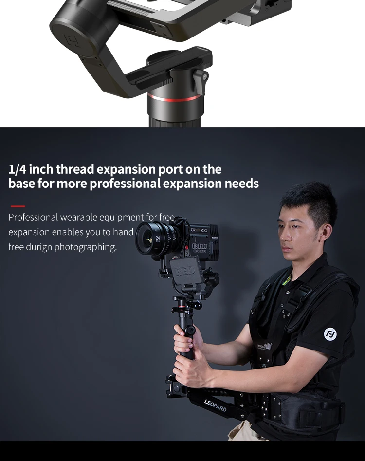 FeiyuTech AK2000 Стабилизатор камеры DSLR штатив Gimbal с Кольцо фокусировки для sony Canon 5D Panasonic GH5 Nikon 5D 2,8 кг полезной нагрузки