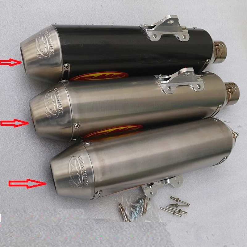 Modificado para requisitos particulares FMF motocicleta escape motocross z750 fz6 crf 230 cb400 er6n tmax500 ktm pitbike muffer