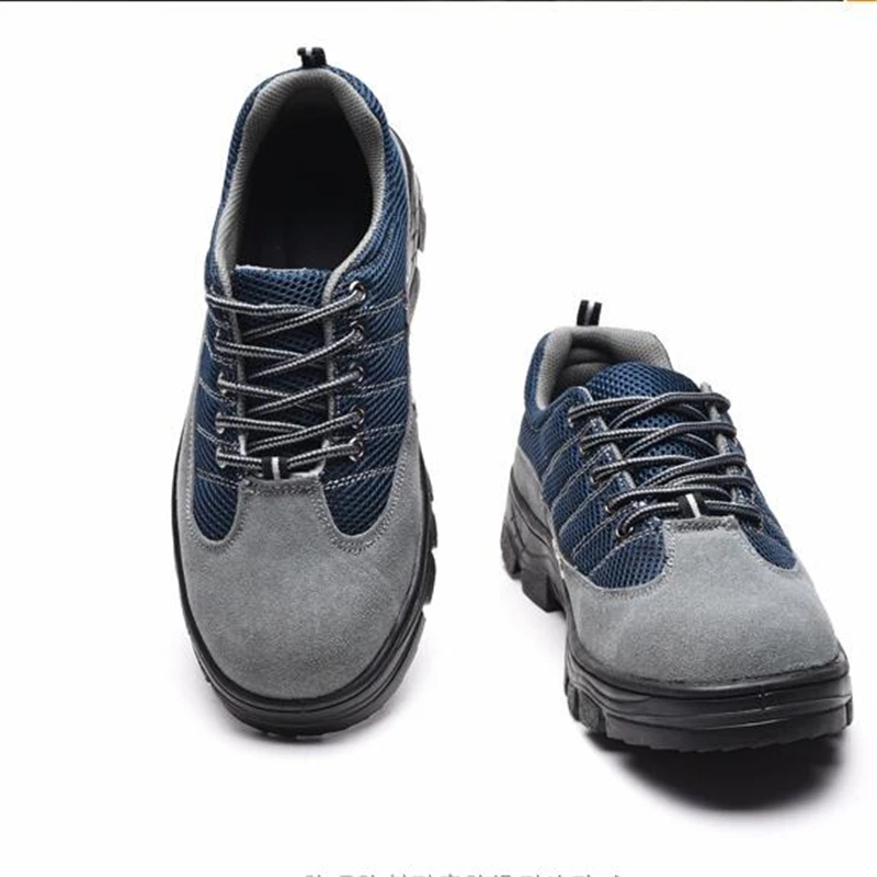 

2019 Men anti-elactric Boots Work Safety Shoes Steel Toe Cap For Anti-Smashing Puncture Durable Breathable Protective Footwear