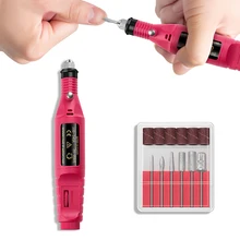 1 набор Профессиональная электрическая дрель для ногтей, маникюрный набор, машинка для маникюрного дизайна ногтей, ручка для педикюра, пилка маникюрная пилка, набор инструментов для маникюрного салона
