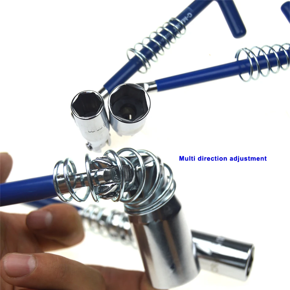 C-MART инструменты CR-V Т-образной ручкой универсальный шарнир Свеча зажигания торцевой ключ гаечный ключ 16 мм 21 мм инструмент для ремонта автомобиля