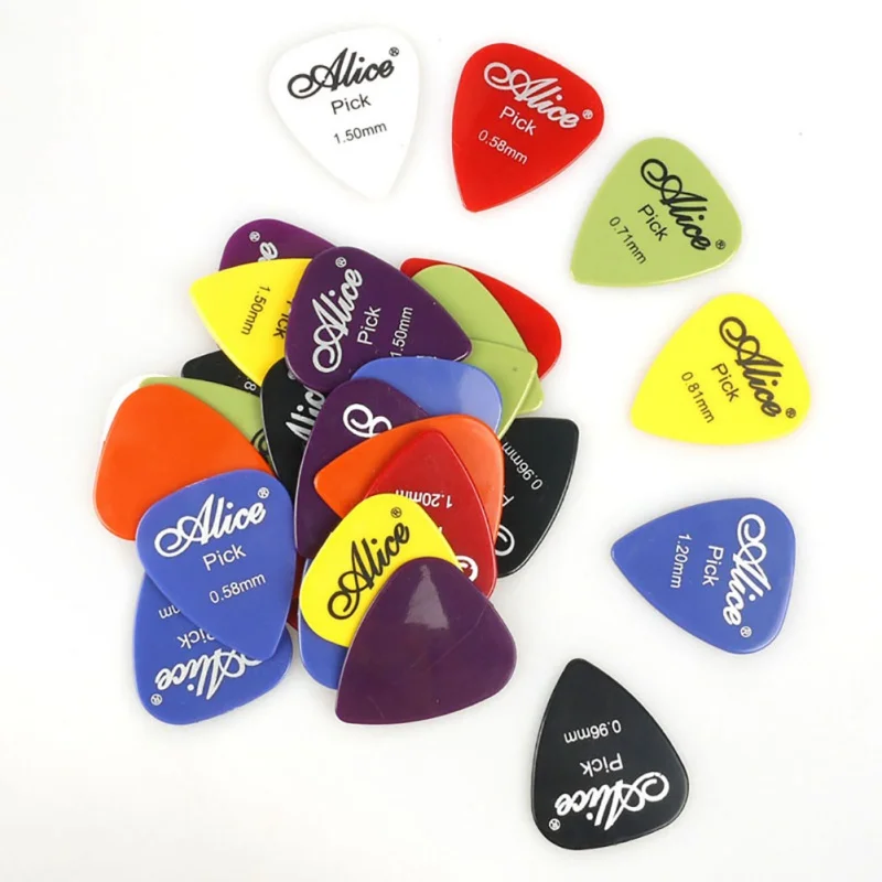 100/24/30/40/50 Pcs Guitar Picks Alice Acoustic Electric Guitar Accessories Musical Instrument With Box Case 2018