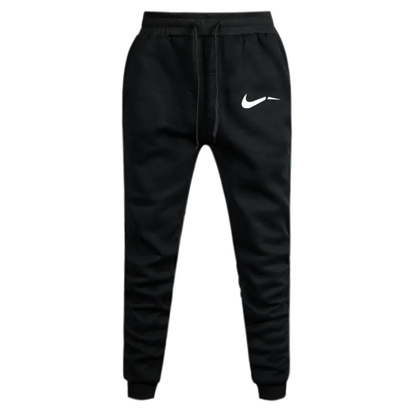 

2019 Fall Men's Black doodle Print Trousers Jogger Men's Pants Casual Slim Fit Men's Fitness Sweatpants Big Size wholesale