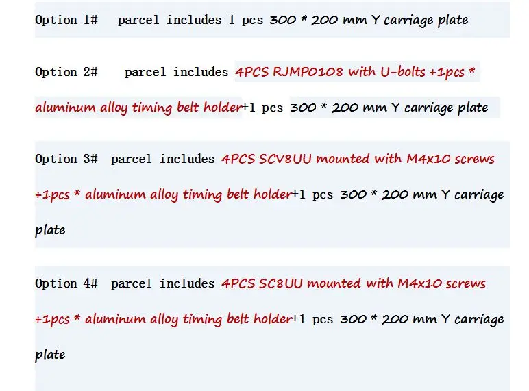 Funssor большой размер 300X200 мм Prusa i3 Y каретная пластина XL RepRap 3d принтер обновленый алюминиевый сплав с подогревом кровать Монтажная пластина