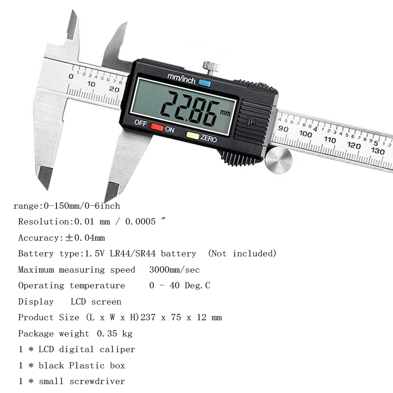 Электронный штангенциркуль 0-150 мм линейка электронный ЖК-штангенциркуль микрометр электронный цифровой штангенциркуль