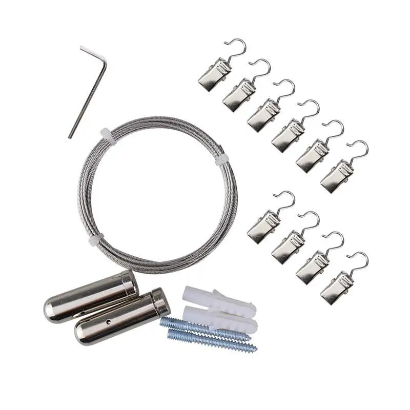 Clothesline Stainless Steel Wire rope Clothes Rope Line with 12