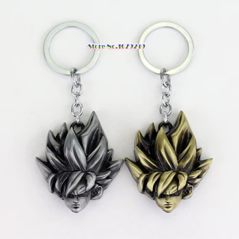 

50pcs/lot 2 Colors Japan Anime Seven Seriers Cosplay Keyring Jewelry Dragon Ball Vegeta Keychain Pendant For Car Key Holder Acc