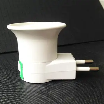 

AKDSteel EU Plug to E27 Bug Zapper LED Light Bulb Adapter Socket Holder with Switch