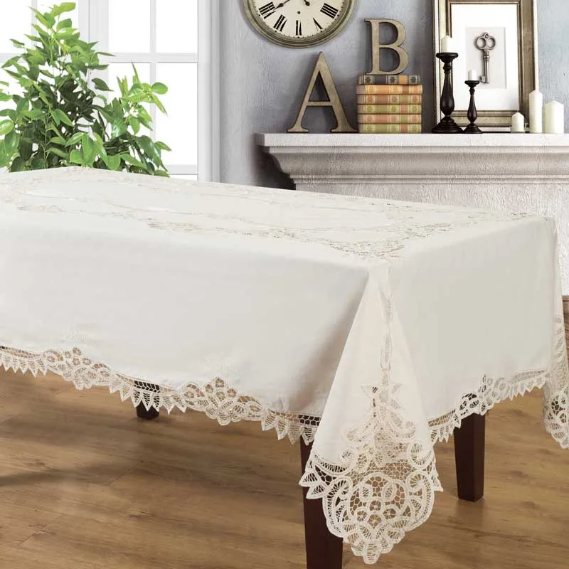 trustworhy cotton battenburg lace tablecloth euro classic style