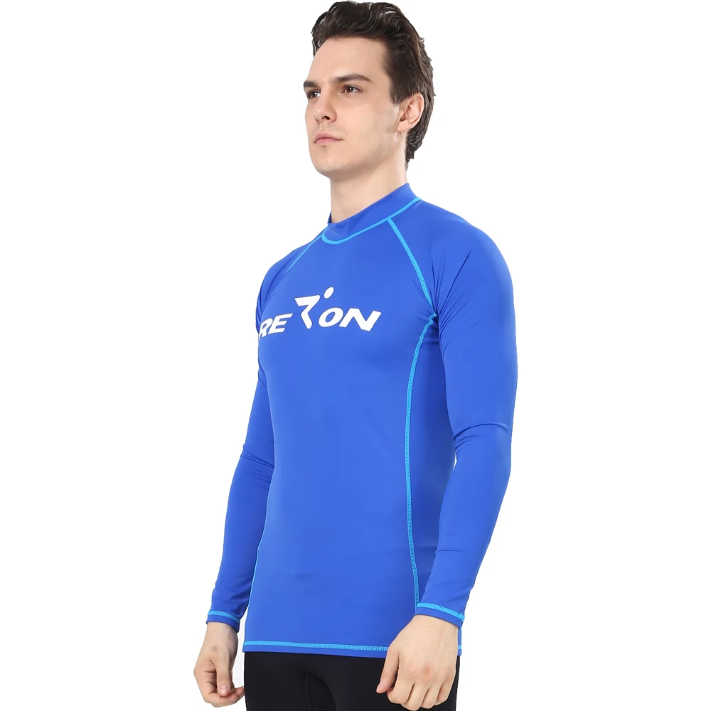 

Realon Rash Guard for Men Women's Swimwear Long Sleeves Top UPF 50+ Xspan Sun Shirt Swimming Diving Surfing Beach Day Swimsuits