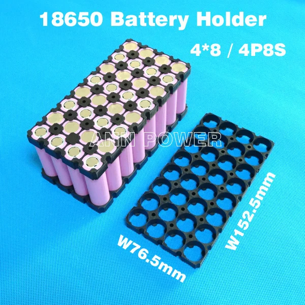 

Free Shipping 4P8S 18650 lifepo4 battery holder Used for 8S 24V LiFePO4 battery pack 4*8 25.6V batteries holder / bracket