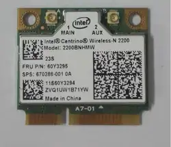 Беспроводной-N 2200 2200BN 2200 112bnhmw FRU: 60Y3295 для Intel Половина Mini PCI-e Беспроводной карты для IBM L330 L430 L530 T530 W530 K29 t430