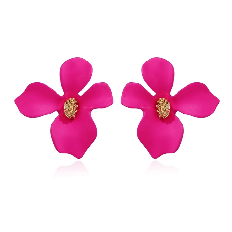17 KM богемные цветочные серьги-гвоздики для женщин Brincos модные простые красочные серьги-гвоздики, оригинальные женские ювелирные изделия ручной работы